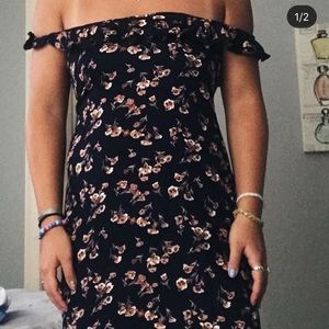 pacsun off the shoulder mini dress
